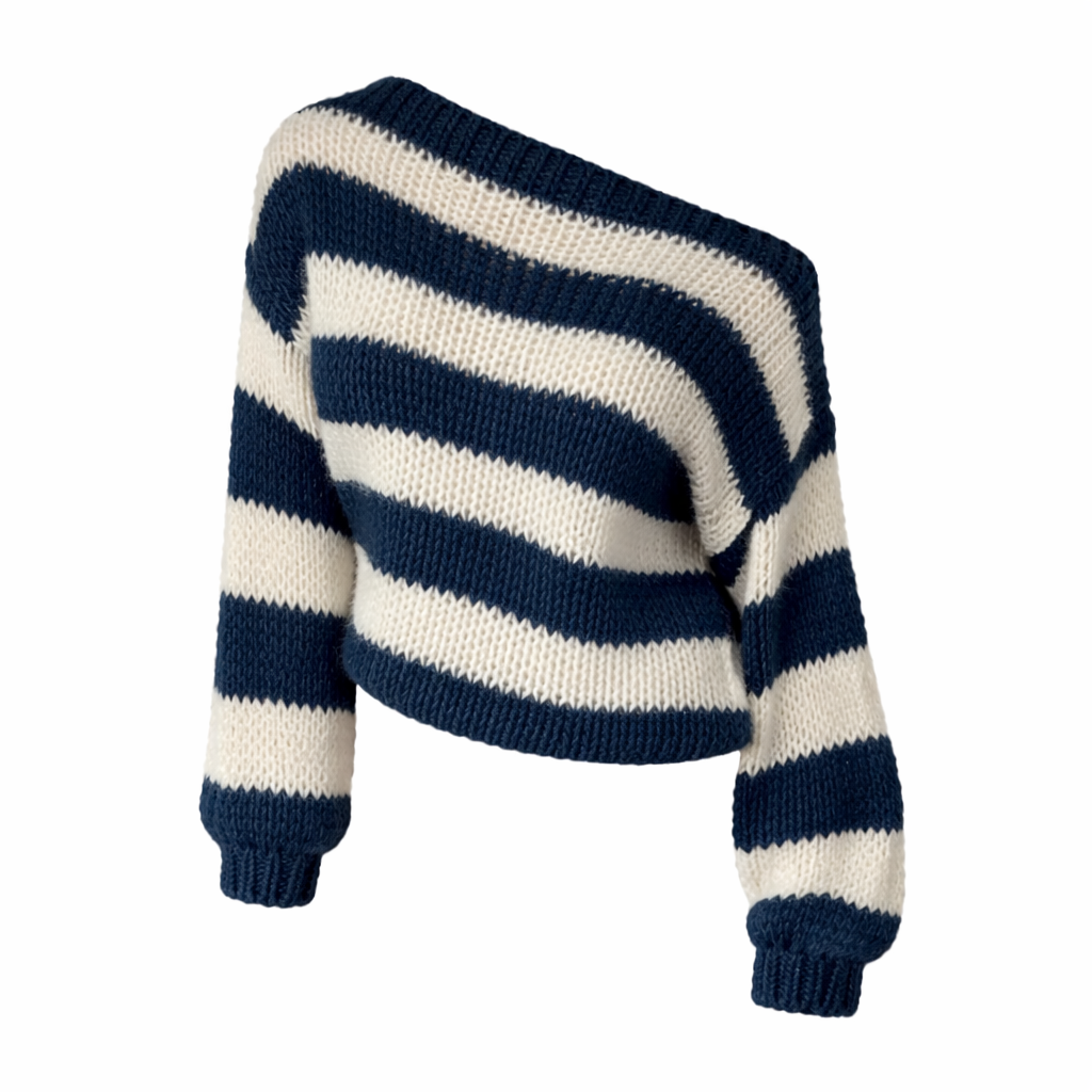 Maison Roviere Striped Pullover Sweater