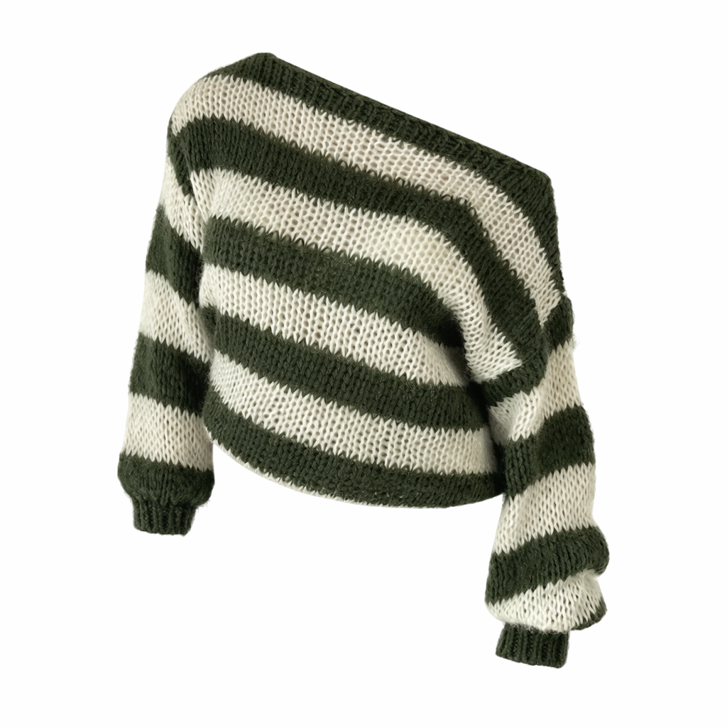 Maison Roviere Striped Pullover Sweater