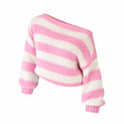 Maison Roviere Striped Pullover Sweater